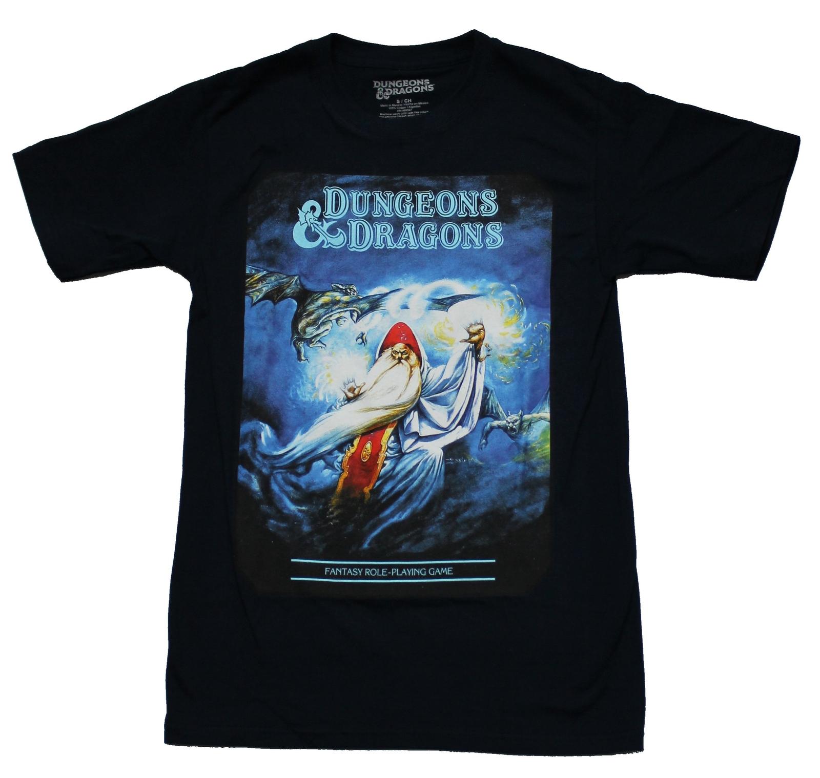 Dungeons Dragons Mens T-shirt Advanced Players Handbook Wizard Cover AD D XXXXL