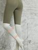 Women's Non-Slip Over-the-Knee Yoga Socks - Slim Fit, Combed Cotton, Warm Pilates Sports Mid-Tube Socks