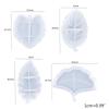 Tray Coaster Resin Mold Serving Board Mold Leaf Shaped Fruit Tray DIY Mold Tea Tray Organizer Box Dish Silicone Mold