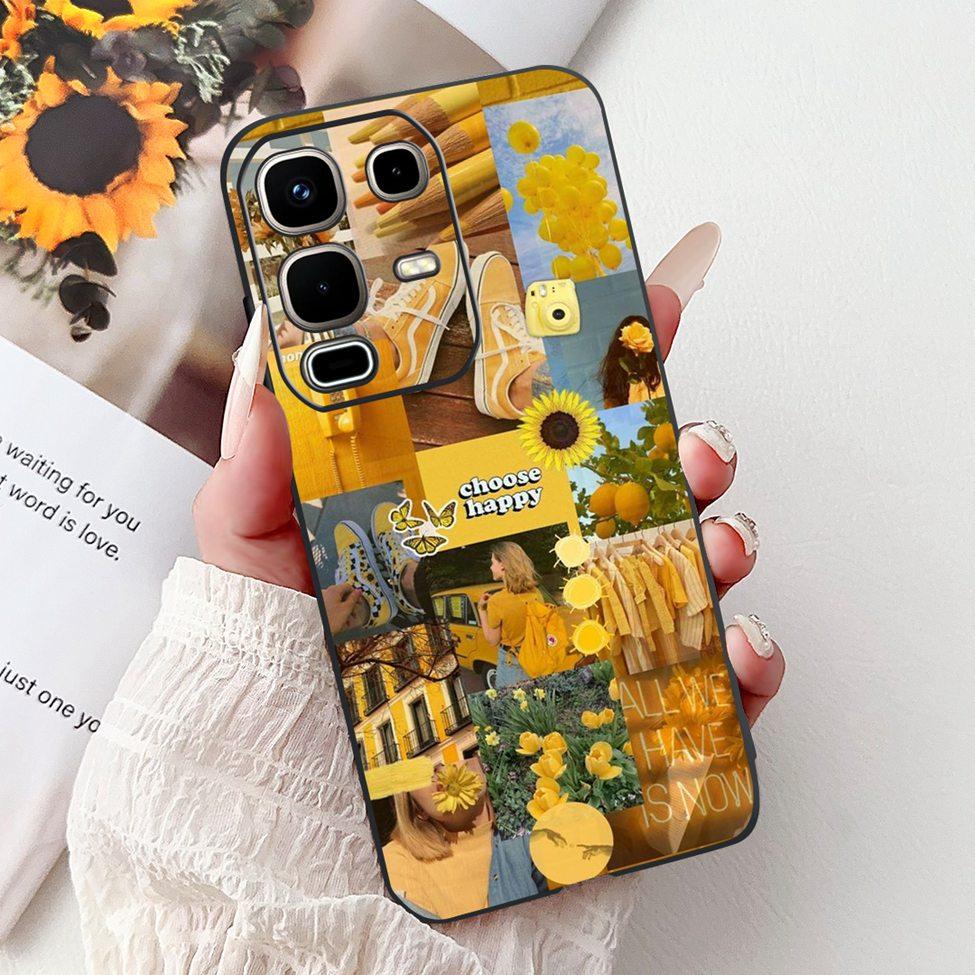 Per Infinix Note 50s X6870 Cover Posteriore Per Infinix Note 50s 5G Custodia Silicone Moda Lusso Fiori Gatto Carino Dipinto Divertente Paraurti