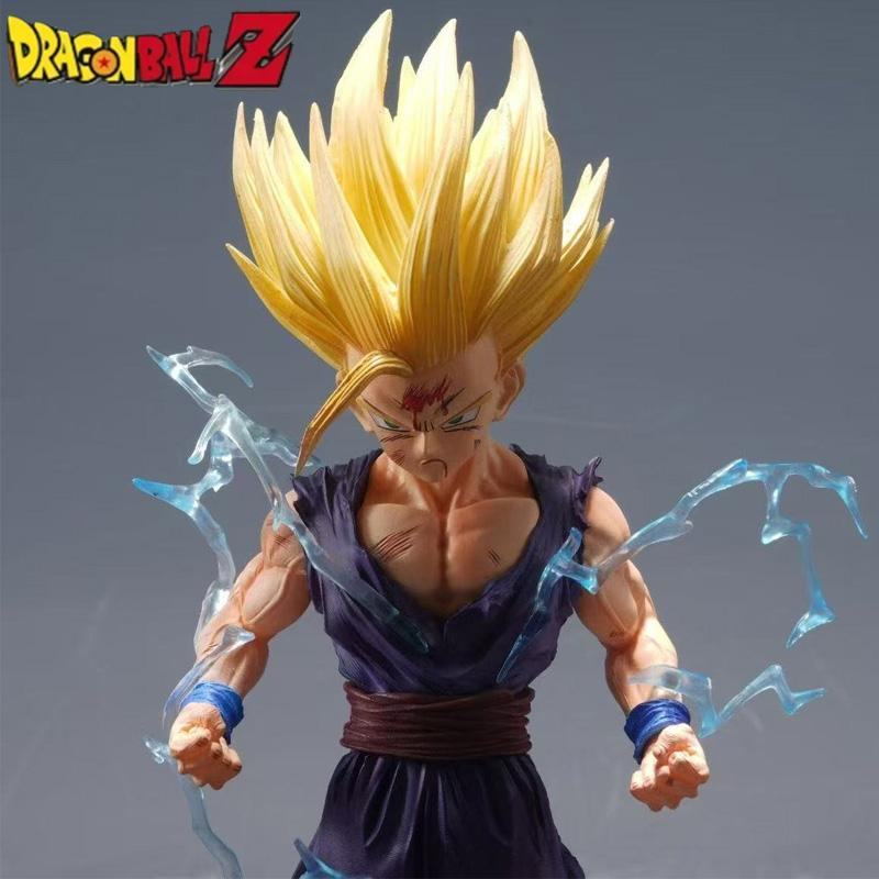 24cm Dragon Ball Z Anime Figure Son Gohan Action Figurine Super Saiyan 2 Cell Game Children Toys Son Goku Lovely Gift