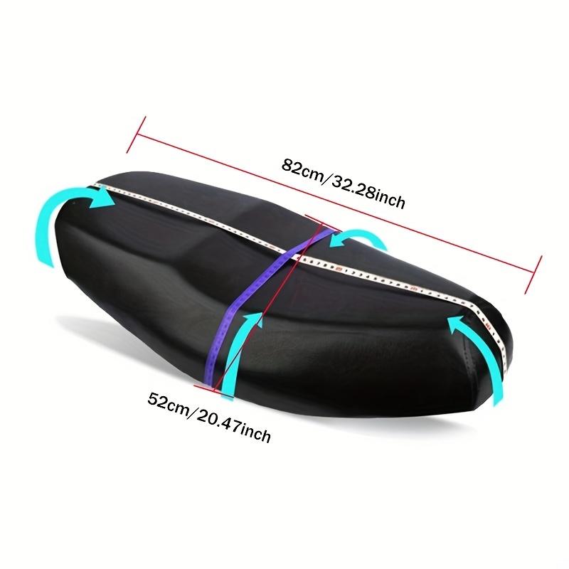 Motorrad Regen Sitzbezug Universal Flexibel Wasserdicht Sattelbezug Schwarz Staub UV Sonne Schutz Genäht Motorradzubehör