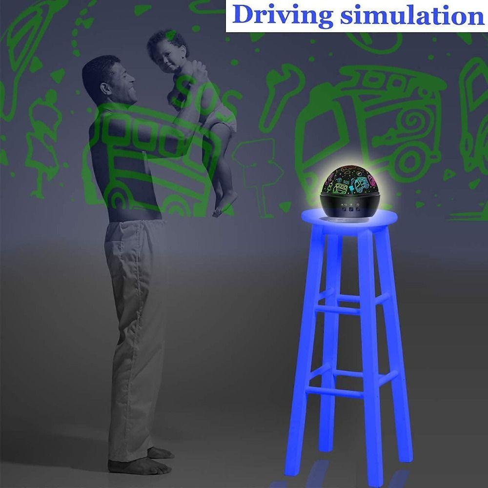 1pcs Black Dinosaur Night Light PVC Lamp Shade Night Lamp Dinosaur Projector Light for Kids Kids