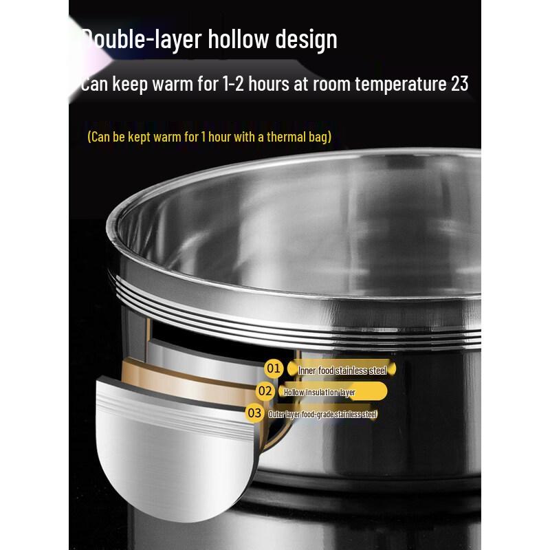 Tingbai Stainless Steel Multi-Layer Lunch Box