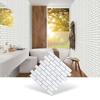 10Pcs/Set 25x25cm Self Adhesive Waterproof Heatproof Vinyl Wallpaper 3D Peel and Stick Subway Tiles
