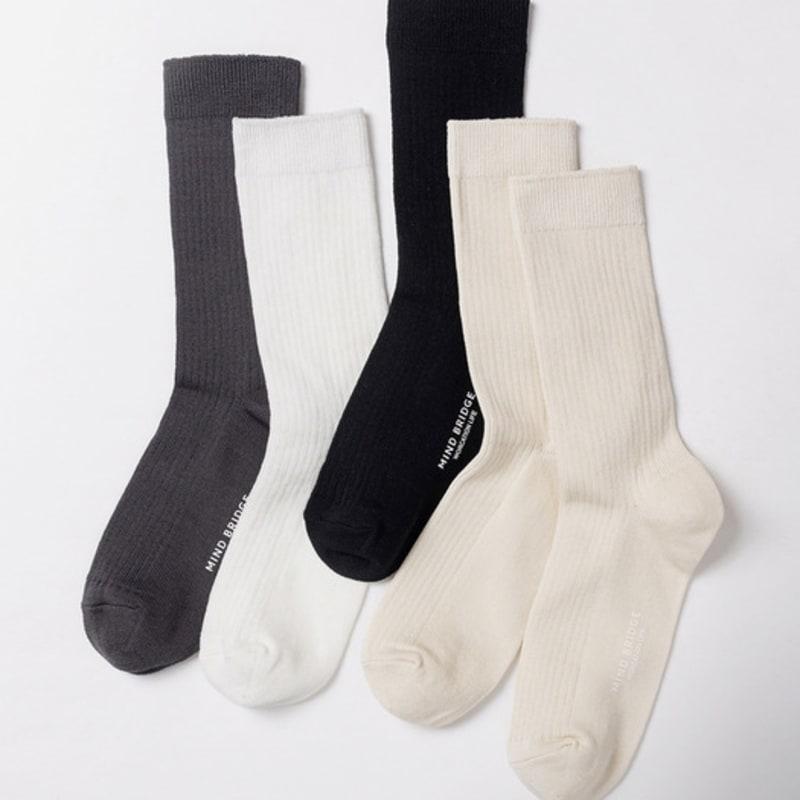 

MIND BRIDGE women [4PACK] Long-neck silk socks_4 colors OW_000