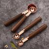 Rose Wooden Handle Stainless Steel Measuring Cups Spoons Baking Tools Coffee Measuring Spoon Set Bartending Scale Accessories