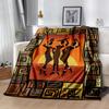 African Style Blanket Durable Comfort Perfect for Couch Chair Seaside Four Seasons Multipurpose Digital Print Gift for Travel Home Birthdays