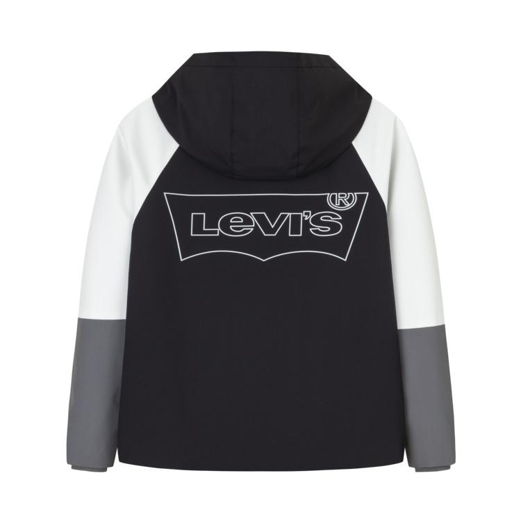 Levis Lvc Series Hooded Comfortable Long Sleeve Simple Kids Jackets Black LV2442236GS-001