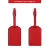 Customizable Soft PU Leather Luggage Tag with Logo and Travel Info Slot