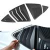 4pcs Matte Black Car Rear Window Vent Louver Covers Trim Sticker Vent For Toyota For Camry 2025+ LE XLE SE Exterior Accessories