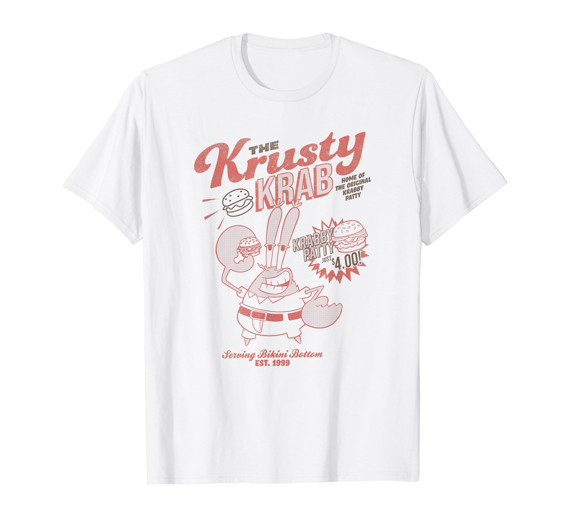 

SpongeBob SquarePants Mr. Krabs Krusty Krab Vintage Poster T-Shirt