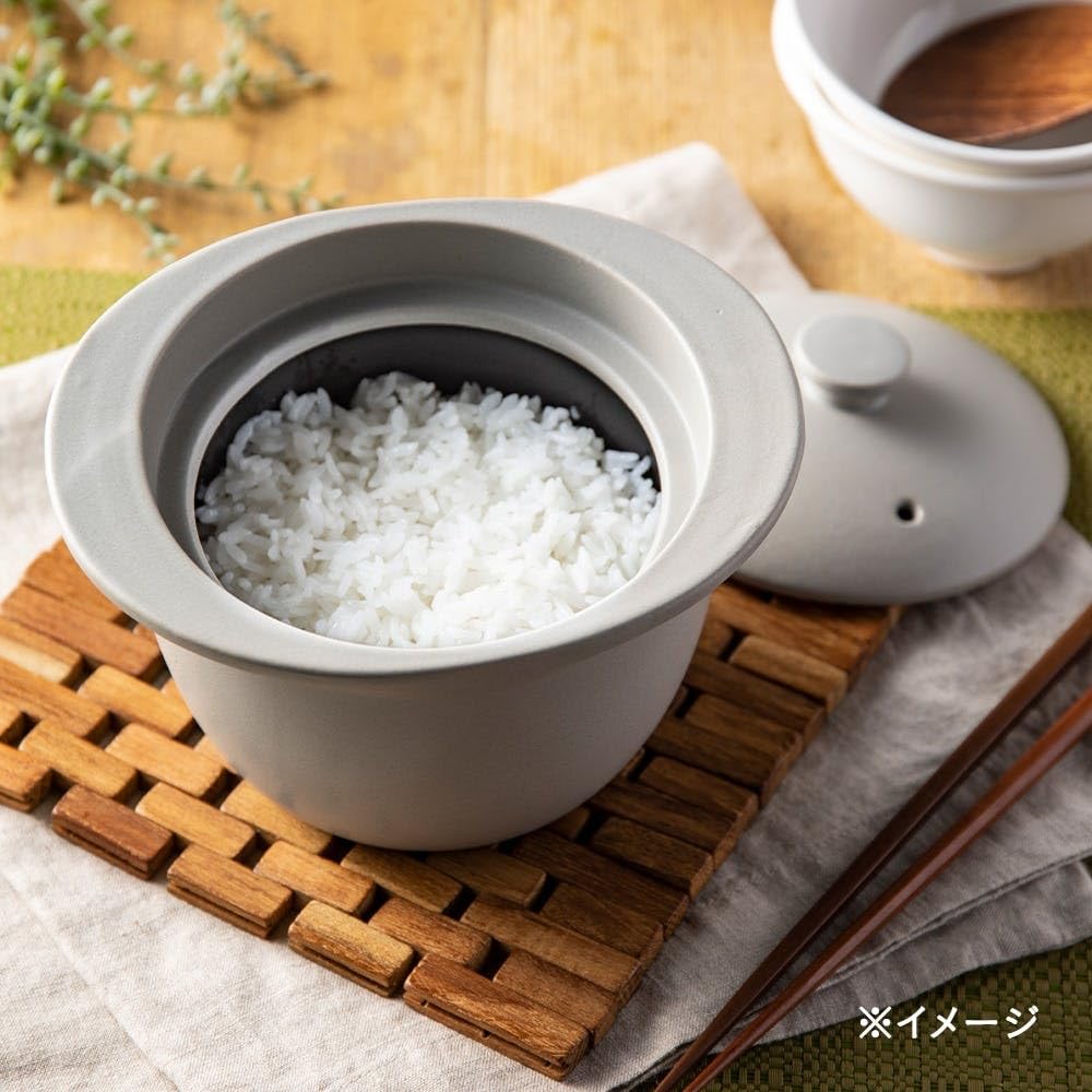 Cainz Microwave Easy to Use in the Microwave Dishwasher Rice Cooker Cooker, 1-Cup Capacity, Microwave, Cooking, Safe, Time-Saving,