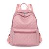 Women's Backpack, Large Capacity Casual Travel Bag, Simple Solid Color Shoulder Bag, High-quality Nylon Fabric