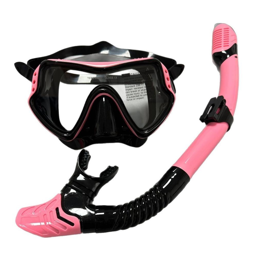 Anti-fog snorkeling set tempered glass diving goggles