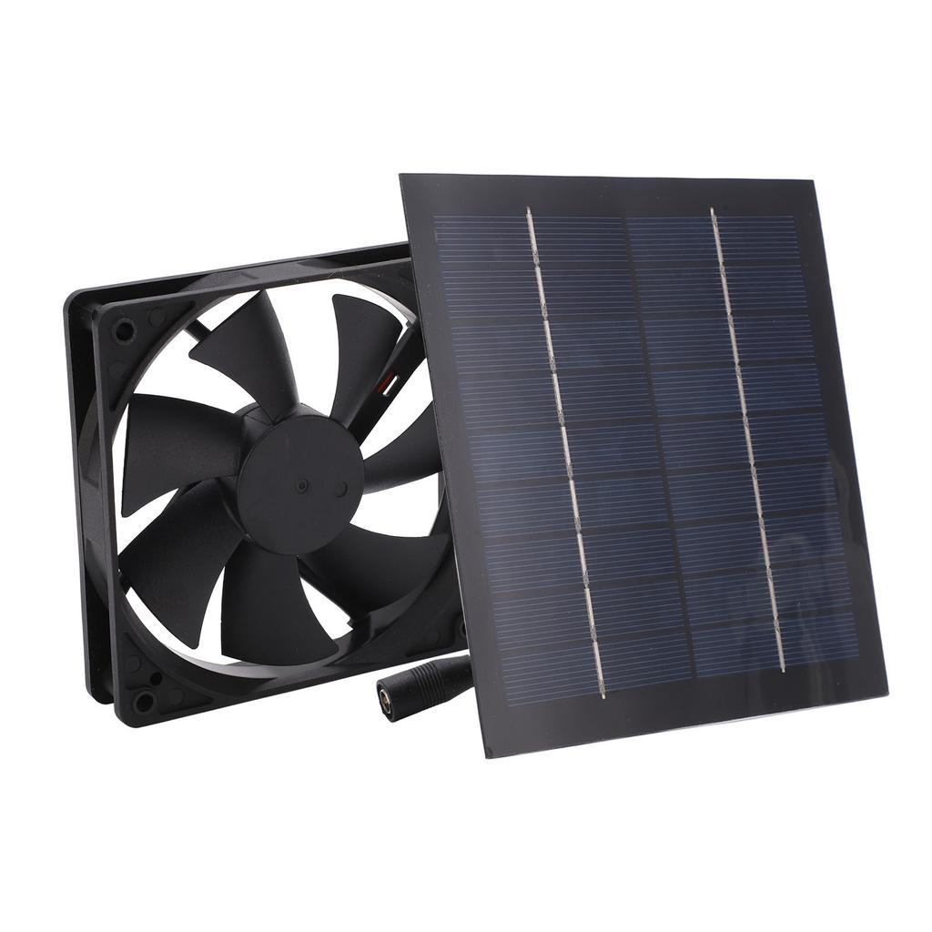 Solar Powered Fan Waterproof IP65 20percent  Conversion Rate Mini Exhaust Fan Environmentally Friendly 20W