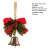 Christmas Tree Ornament Bow Pine Branches Decorative Bells Home Ambiance Doorway Wind Chime Decoration Christmas Theme Party Decor Gift
