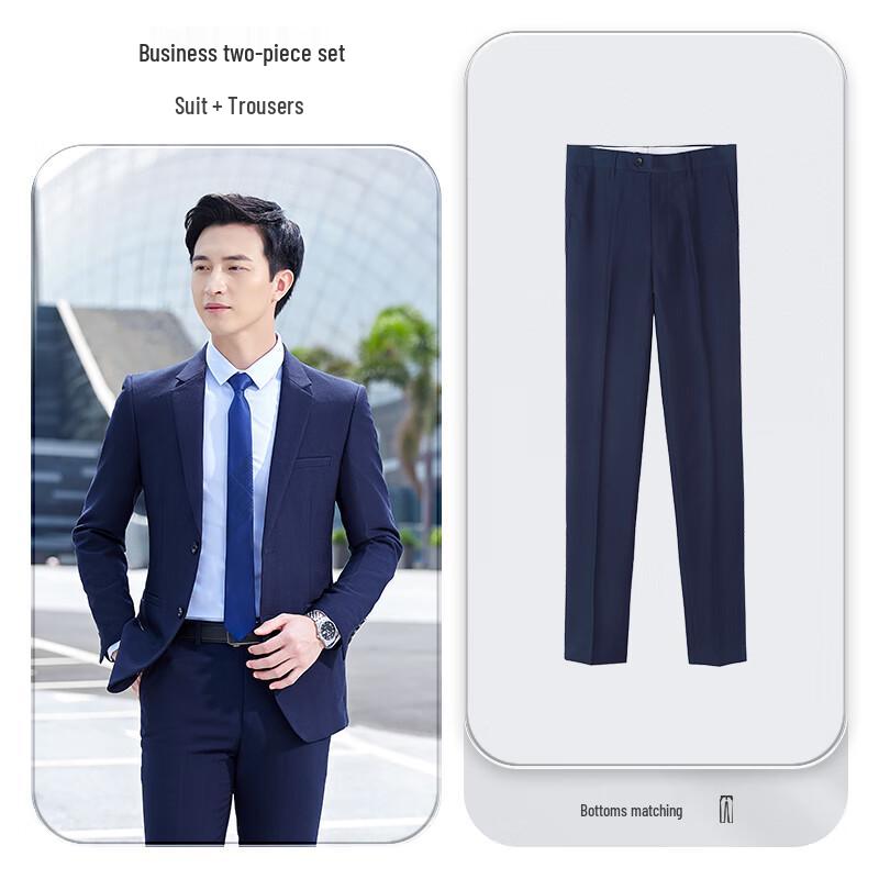 Teluoman Unisex Long Sleeve Business Suit Set