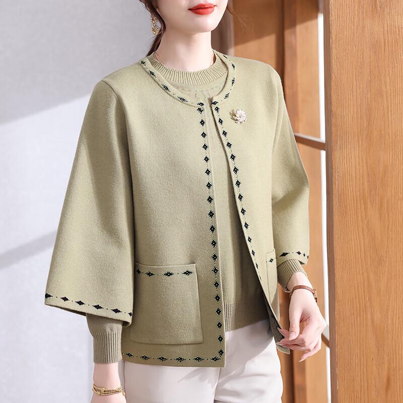 

XUEXI Женский осенний трикотажный костюм-двойка L