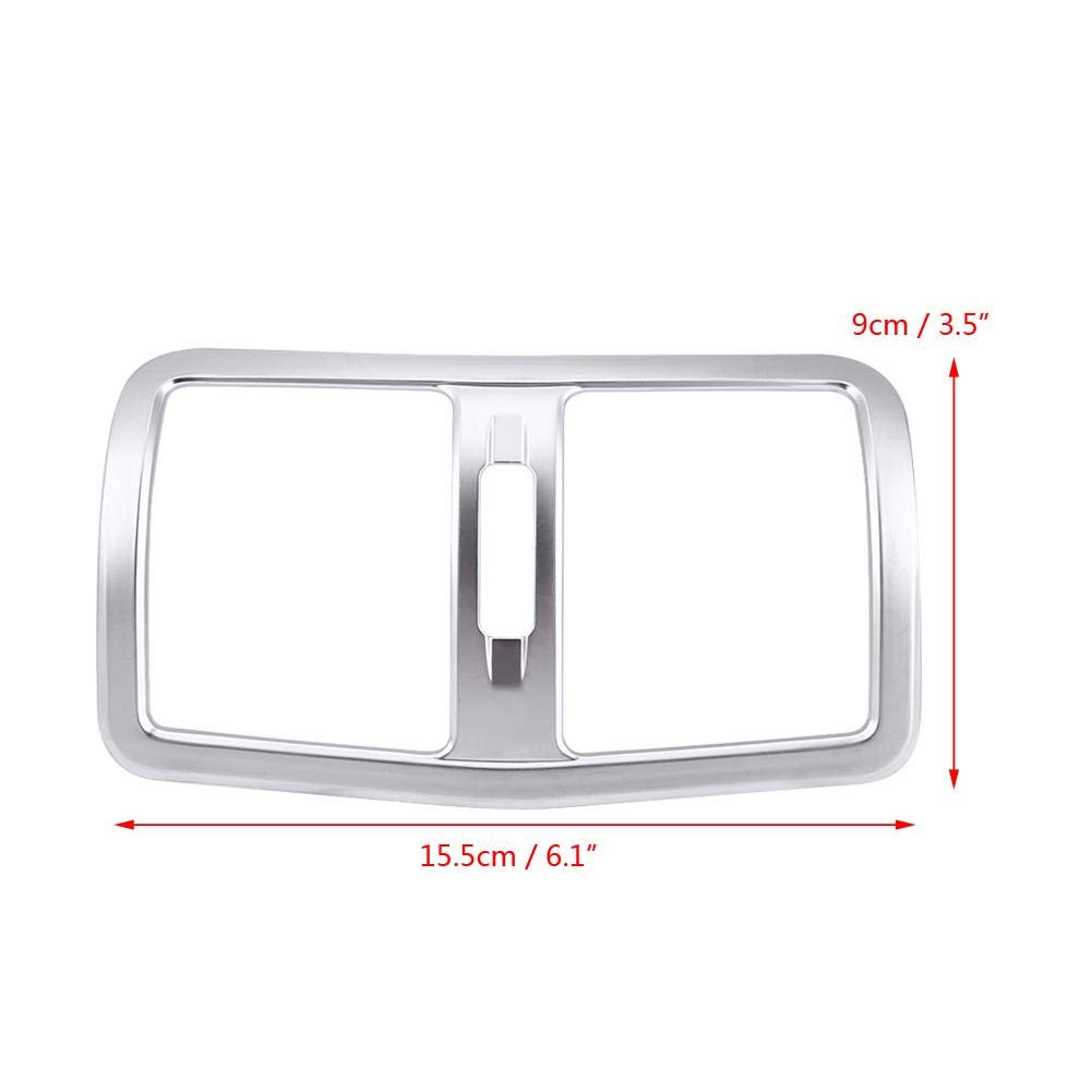 Qiilu Vent Cover Trim Car Frame Cover Rear Air Conditioning Outlet for Benz E-Class W212 12-15 Decorative Interior Panel