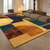 Moderner Geometrische Kunst Wohnzimmerteppich Buntes Abstraktes Design Indoor Teppich Dekorative Fußmatte für Wohnzimmer Heimdekor