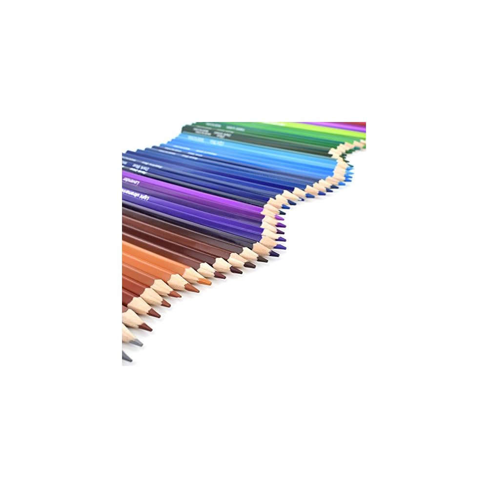Souyos 72-Color Oil-Based Colored Pencil Set for Coloring and Drawing, with Storage Case and Pencil