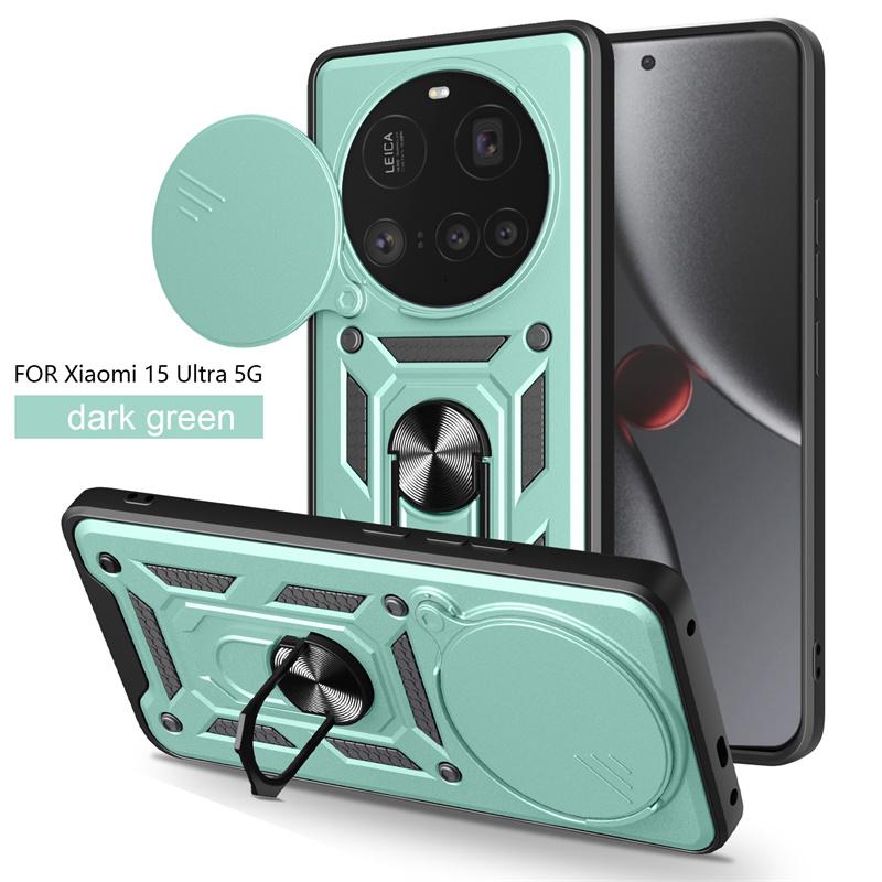 Armor Shockproof Back Cover for Xiaomi 15 Ultra 14 15 14T Pro 15Ultra Mi14T Car Magnetic Ring Stand Holder Cover Coque Fundas