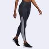 Adidas High Waist Comfortable Slim Fit Sports Long Pants Women Bottoms Dark-Gray White FN2758