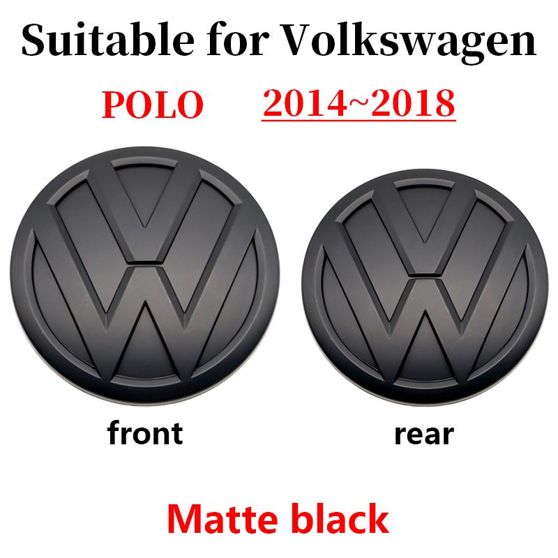 For Volkswagen Polo 2014-2018 Car Logo Emblem Badge Decoration Sticker Front Grille Rear Trunk Auto Exterior Styling Accessories GSVWY1 