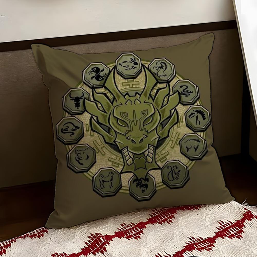 JJackie Chan AAdventures Cushion Cover Reversible Soft Durable Pillow Cover Home  Car MultiScene Use for Daily Comfort