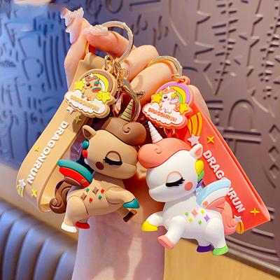 Χαριτωμένο Μπρελόκ Κρεμαστό Μονόκερος για Γυναίκες Τσάντα Κλειδοκράτορας Κλειδιών Αυτοκινήτου Μπρελόκ Δώρο για Παιδιά Κορίτσι