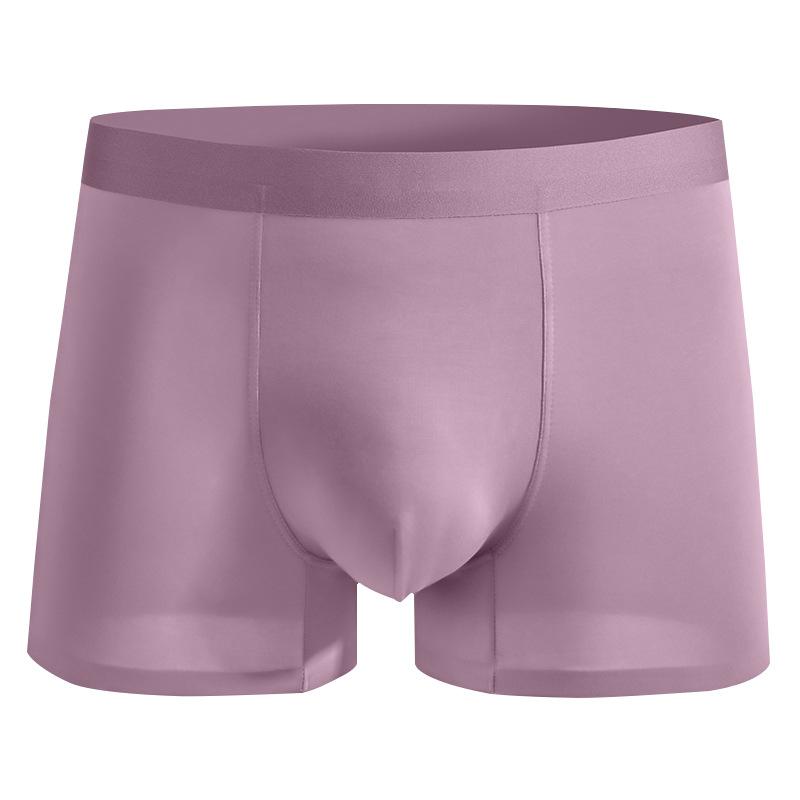 Men's Summer Light Cool Feeling Ice Silk 10A Antibacterial Crotch Piece of Non Scratch Flat Angle Underwear