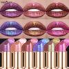 Rossetto Camaleonte Viola Metallico Cambia Colore Opaco Glitter Diamante Rossetto Impermeabile Lucidalabbra Sexy