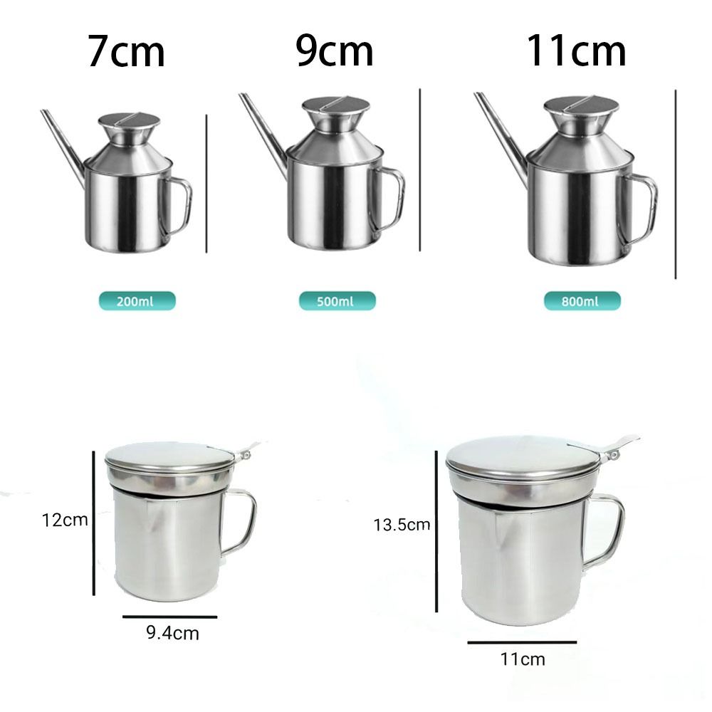 Stainless Steel Filter Tank Multipurpose Oil Pot Easy Clean Cooking Oil Strainer  Kitchen