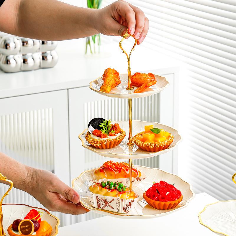 Lotus-shaped Fruit Tray Living Room Home Candy Tray Front Desk Snack Tray Beauty Salon Dessert Fruit Skewers