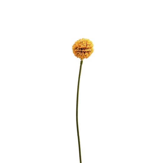 Artificial Dandelion Flowers 5 Heads Faux Plastic Dandelion Flower Branches оранжевый