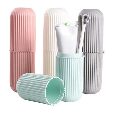 Portable Travel Toothbrush Cup Toothpaste Holder Storage Case Box Organizer