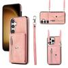 Crossbody Cards Solt Wallet Leather Case For Samsung Galaxy S24 Ultra S21 S22 Plus S23 FE A14 A24 A34 A54 A15 A25 A52 A72 Cover