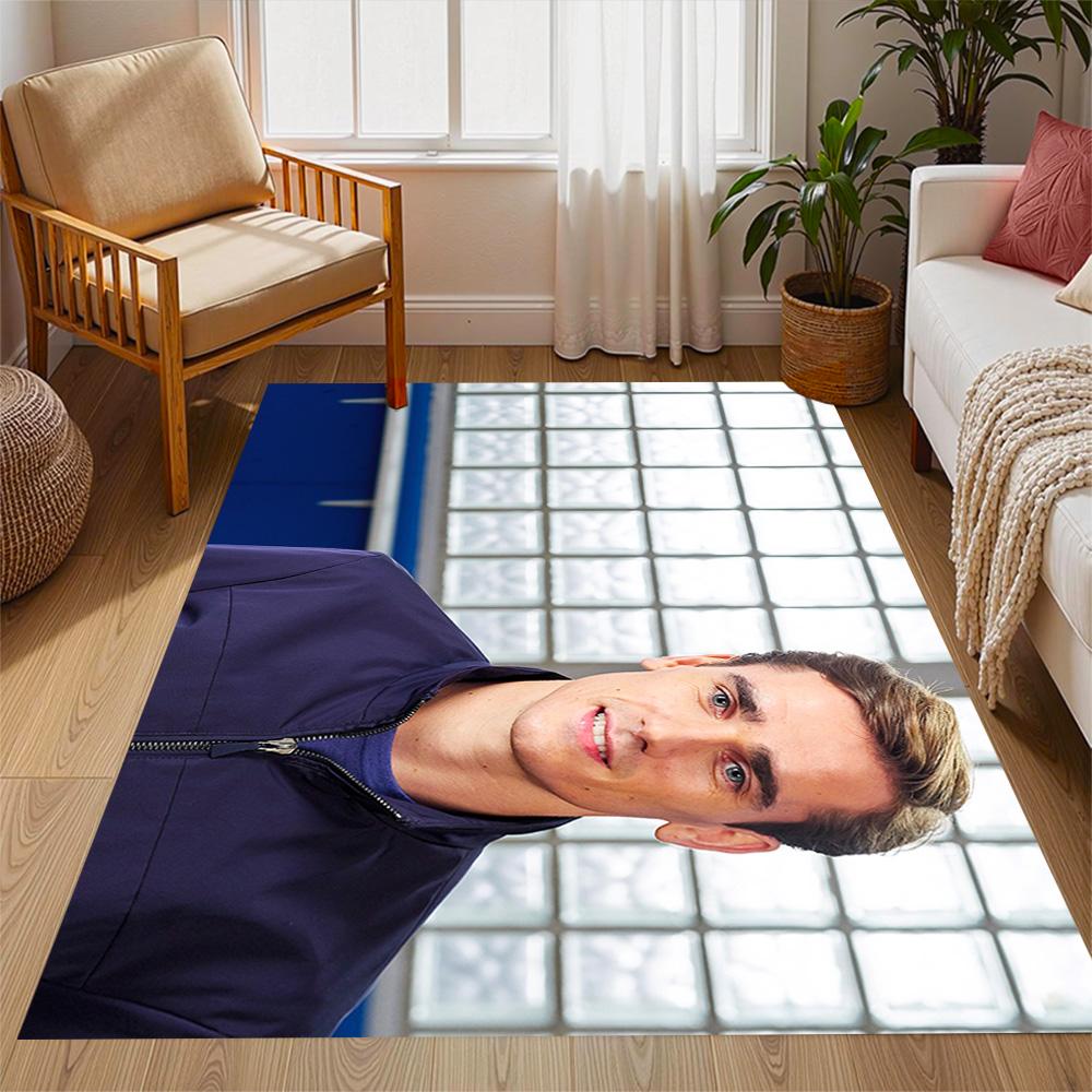 Atletico Madrid Player Floor Mat Design for Game Room Hallway Study room Bedrooms Anti-slip Rug Decorate Offices
