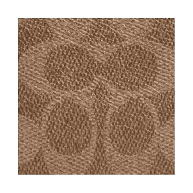 Coach 10 Id Faltbrieftasche Markenprägung Beschichtetes Canvas Portemonnaie Regulär Herren Tan & Schwarz Tan und Schwarz