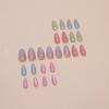 Fake nails Cat's eye Wear nail Rainbow smudge Removable piece Simple nail piece Nail patch 24