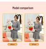 Adorable Strawberry-Holding Rabbit Plush Toy - Soothing Sleep Stuffed Animal Rag Doll for Girls' Birthdays