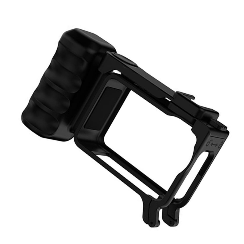 Ergonomic Street Shoot Handle Protective Frame for Action 6 Cameras Quick Release Cold Shoe Mount ABS Hand Grip