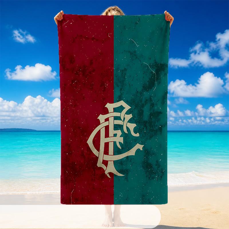 Quick Dry Beach Towel Fluminense Pattern, Lightweight Absorbent Towel for Pool Beach Vacation Use