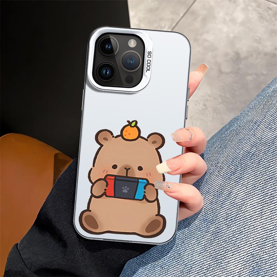 

Cute Capybara Phone Cover Case for iPhone 17 Pro Max 12 Pro 15 Air 14 Plus 11 13 16 iPhone 12
