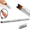 Nail Art Pen Soft Smile Line Wooden Half Moon Shape Manicure Brush for Nail Art