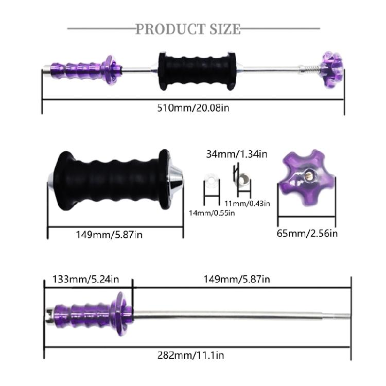 Dent Removal Hammer Dent Puller Car Dent Repair Tools Auto Body Repair Adjustable Damage Dent Puller Slide Hammer
