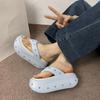 Popular Soft-soled Thick-soled Star Slippers Outer Wear 2025 Summer New Non-slip Casual Herringbone Cool Slippers Women