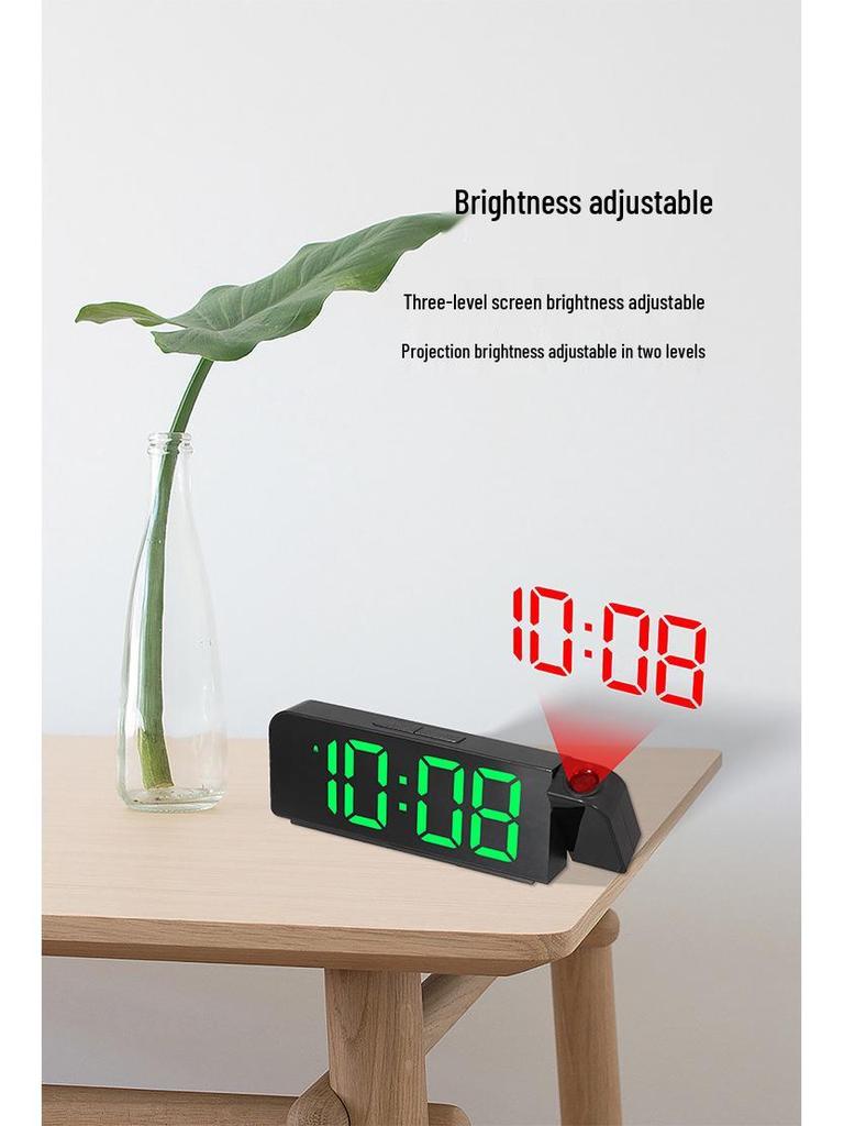 LED Projection Alarm Clock with Large Display and Temperature 8013