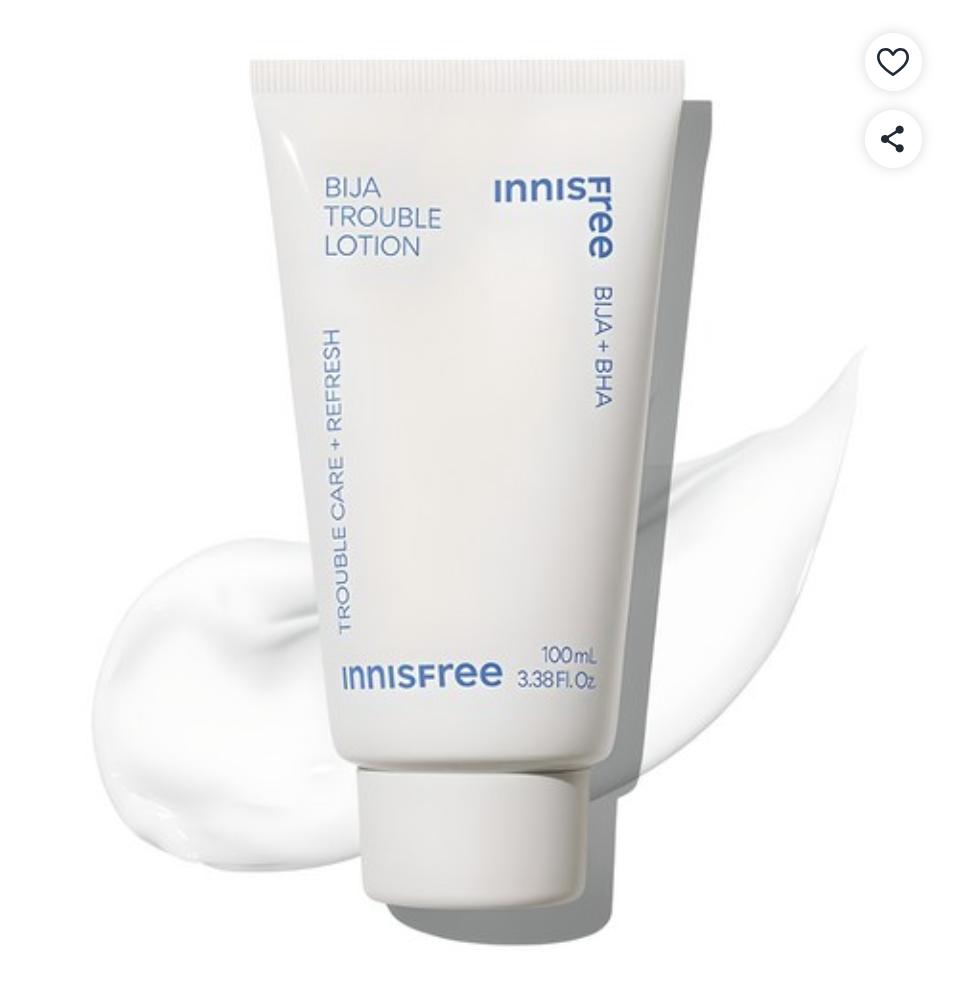 Innisfree Visa Trouble Lotion 100ml Soothing Acne-Care Moisturizer